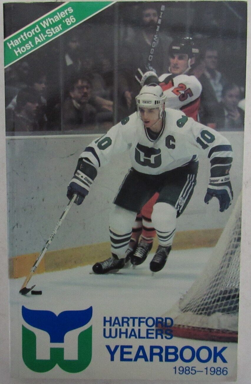 1985-86 Hartford Whalers Yearbook Media Guide 176837