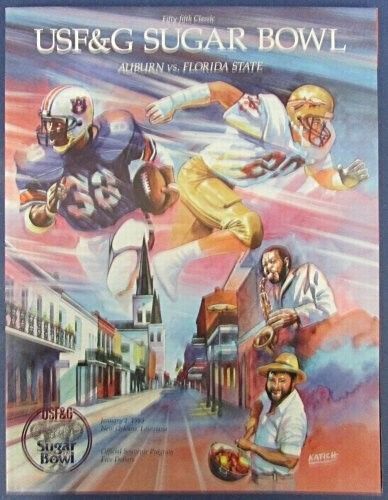 1989 Sugar Bowl Program Auburn Tigers v. Florida State Seminoles 126918