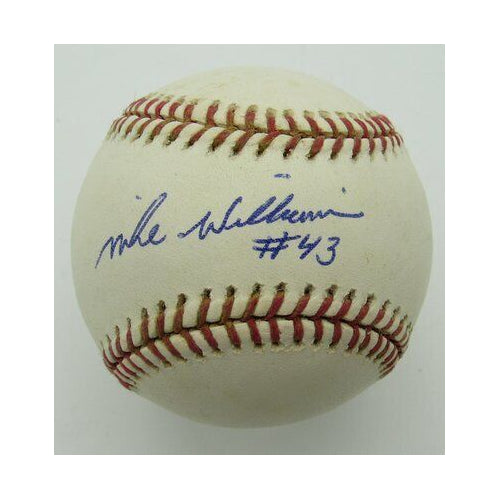 Mike Williams Pittsburgh Pirates Signed/Autographed OML Baseball PASS 159255