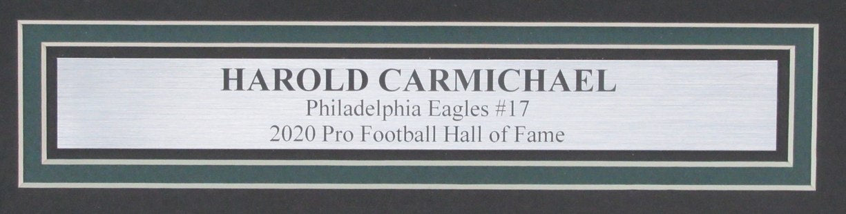 Harold Carmichael HOF Signed 16x20 Photo Eagles Framed Beckett 185640