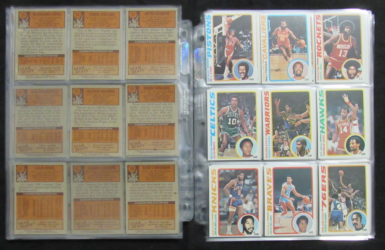 1978-79 TOPPS Basketball Complete Set (132) Erving Maravich Abdul-Jabbar 190309