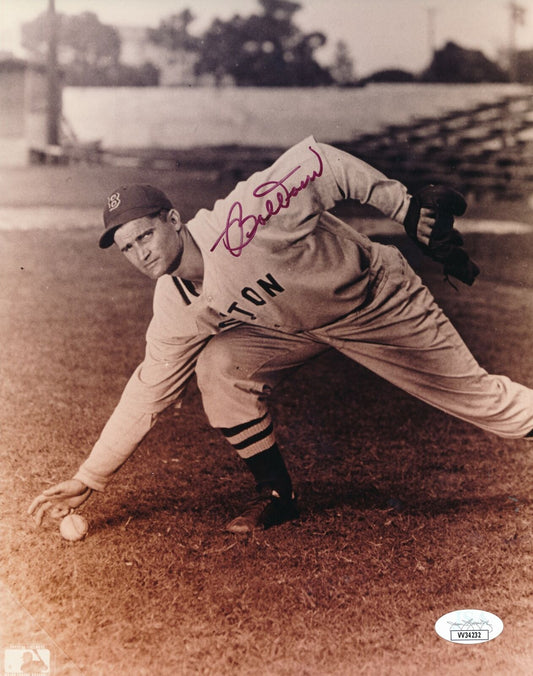 Bobby Doerr HOF Boston Red Sox Signed/Autographed 8x10 B/W Photo JSA 166490