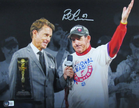 Rob Thomson Autographed 11x14 Photo Philadelphia Phillies Philly Rob  Beckett