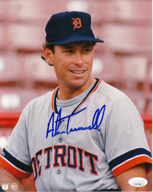 Alan Trammell Detroit Tigers Signed/Autographed 8x10 Photo JSA 144803