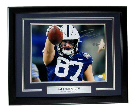 Pat Freiermuth Penn State Signed/Autographed 11x14 Photo Framed JSA