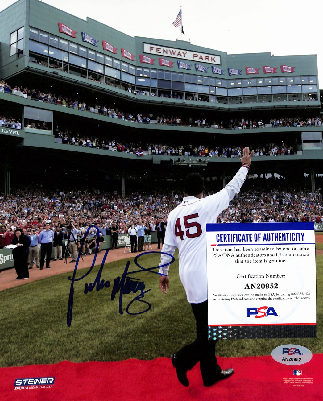 Pedro Martinez HOF Signed/Auto 8x10 Photo Boston Red Sox  PSA/DNA 189037