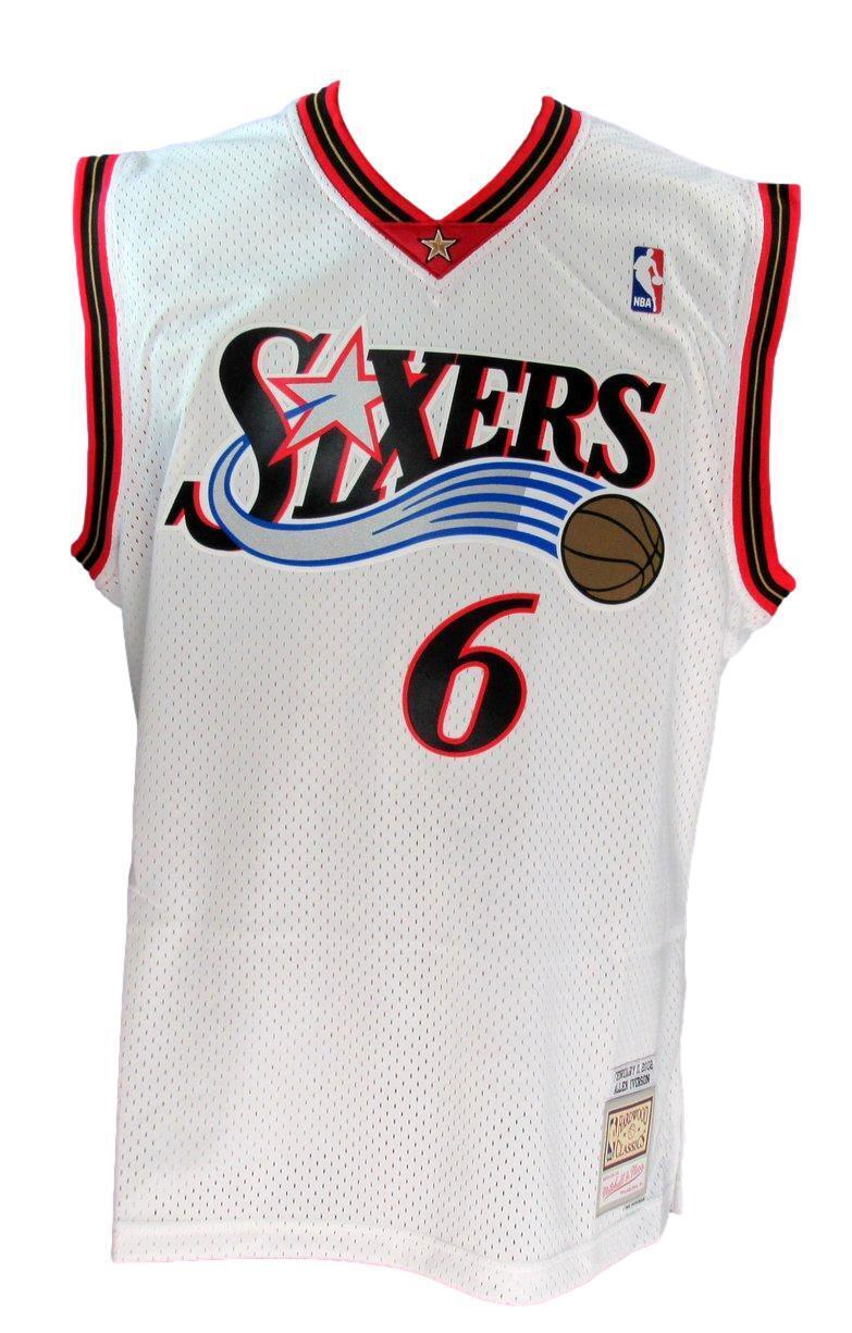 Allen Iverson HOF Autographed Black Mitchell & Ness Jersey 76ers JSA 181848