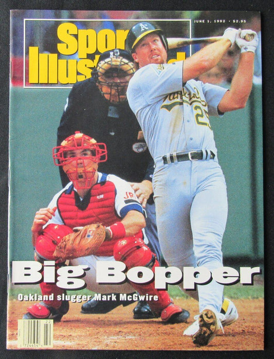 June 1, 1992 Sports Illustrated Magazine NO LABEL Mark McGwire A's 176503