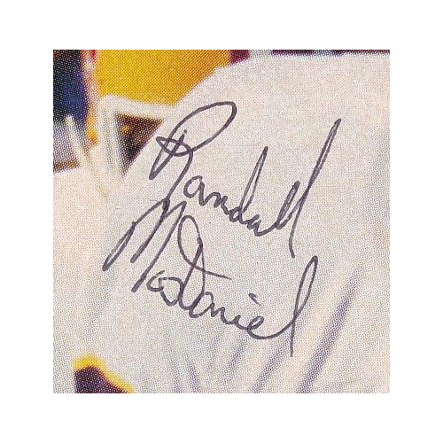 Randall McDaniel Signed/Auto 8x10 Magazine Photo Arizona State PSA/DNA 188140