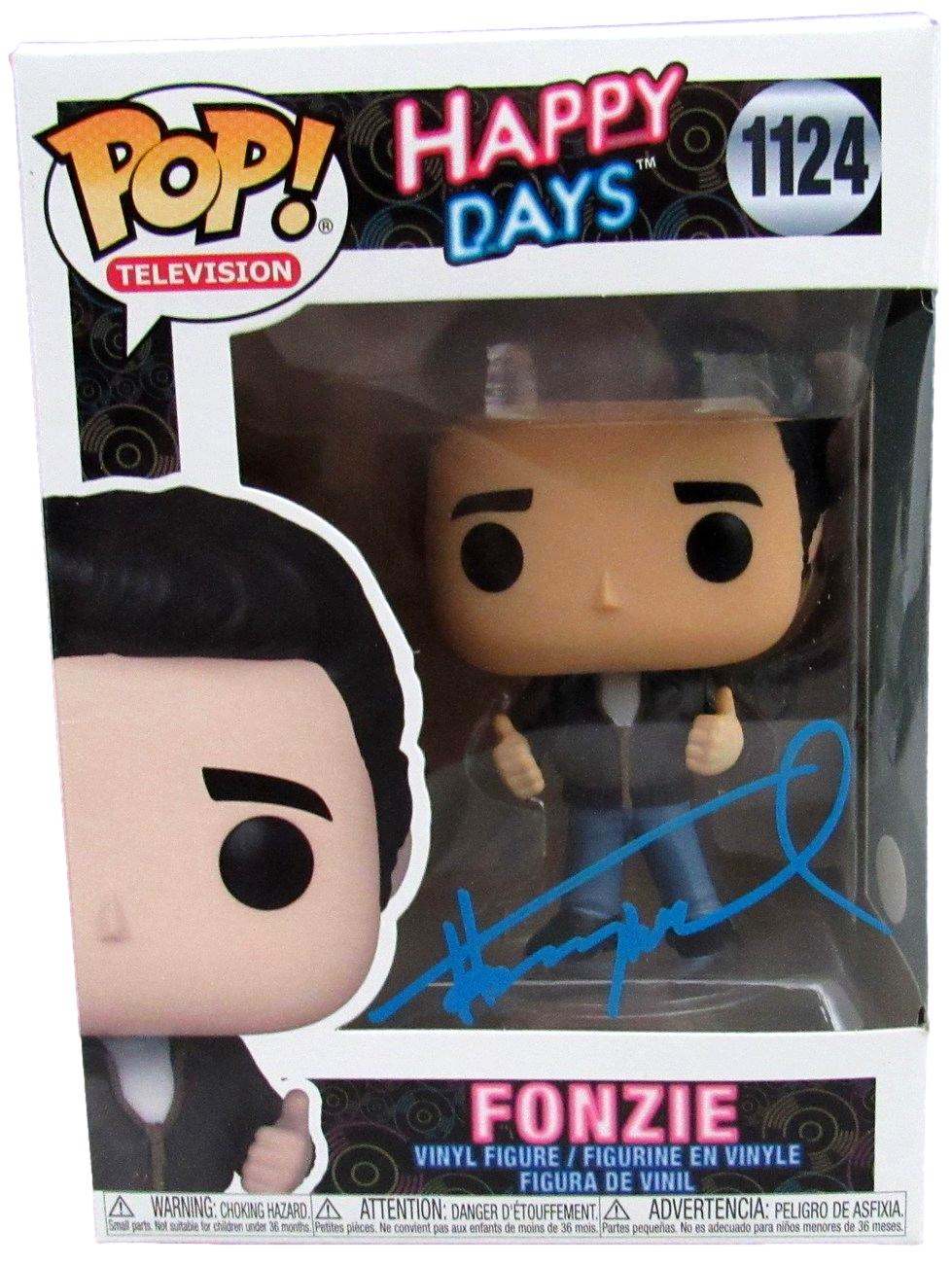 Henry Winkler "Fonzie - Happy Days" Signed Funko Pop! #1124 Figurine JSA 165408