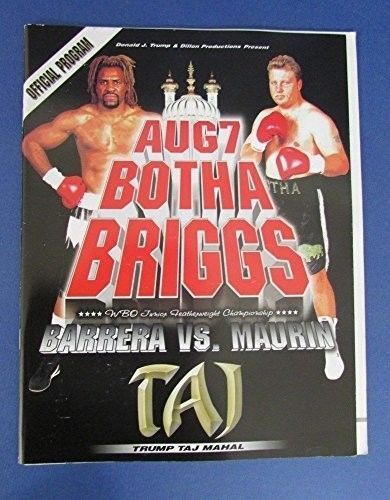 Francois Botha Shannon Briggs Official Program August 7th 1999 122198