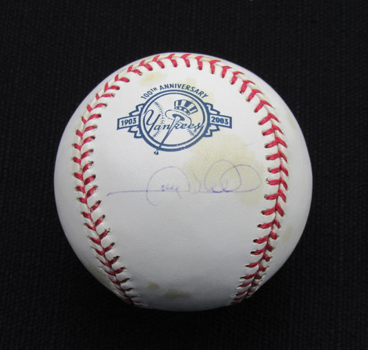 Gary Sheffield Signed/Auto Yankees 100th OML Baseball JSA  186706