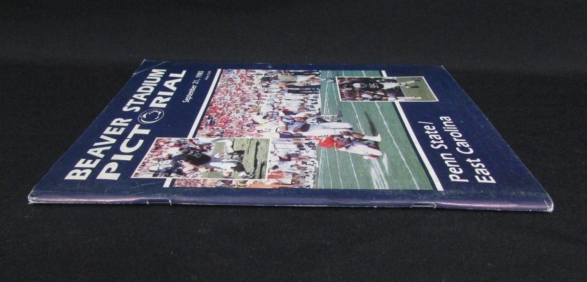 Penn State Beaver Stadium Pictorial Football Program 1985 vs East Carolina 332