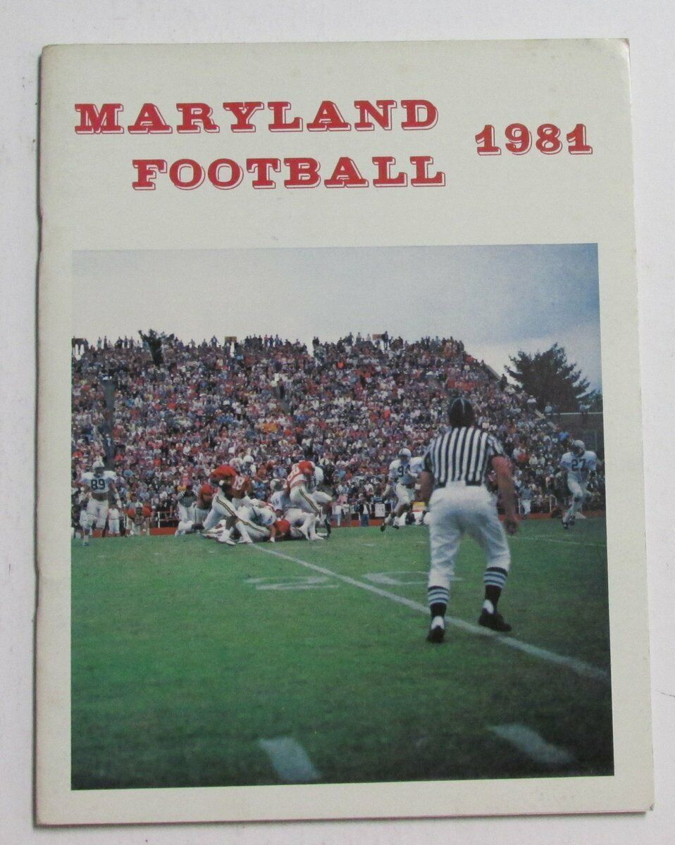 1981 Maryland Football Media/Press Guide 146458