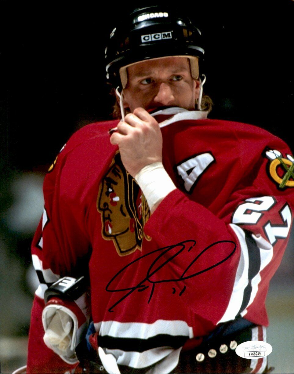 Jeremy Roenick Chicago Blackhawks Signed/Autographed 8x10 Photo JSA 160912