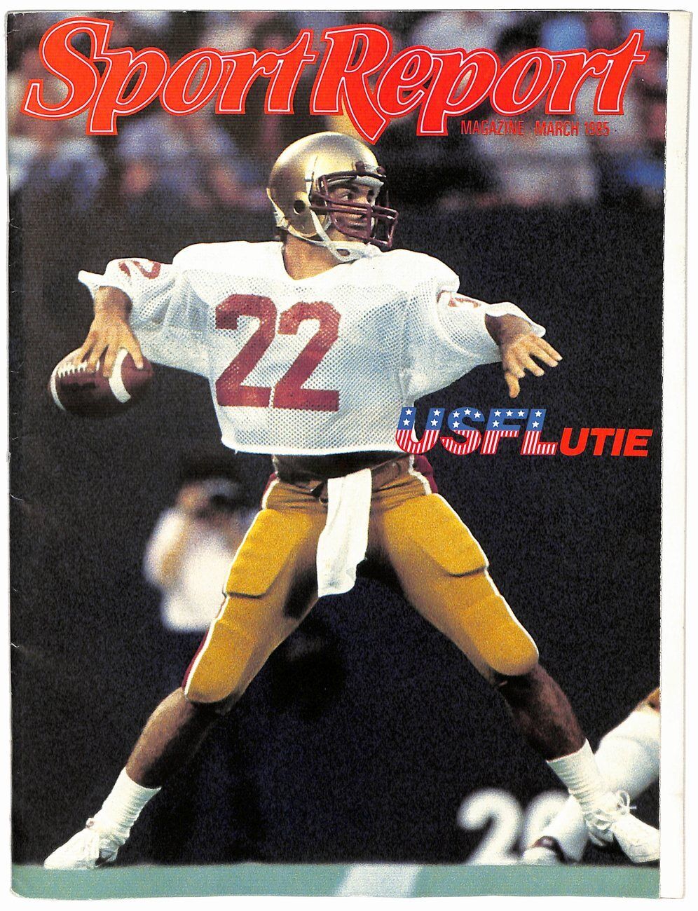 March 1985 Sport Report Magazine Second Issue Doug Flutie USFL 181700