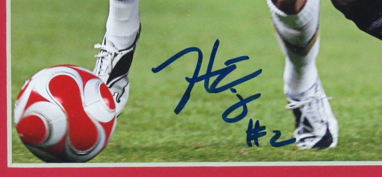 Heather Mitts US Nationals Women's Soccer Signed 8x10 Photo Framed JSA 149096