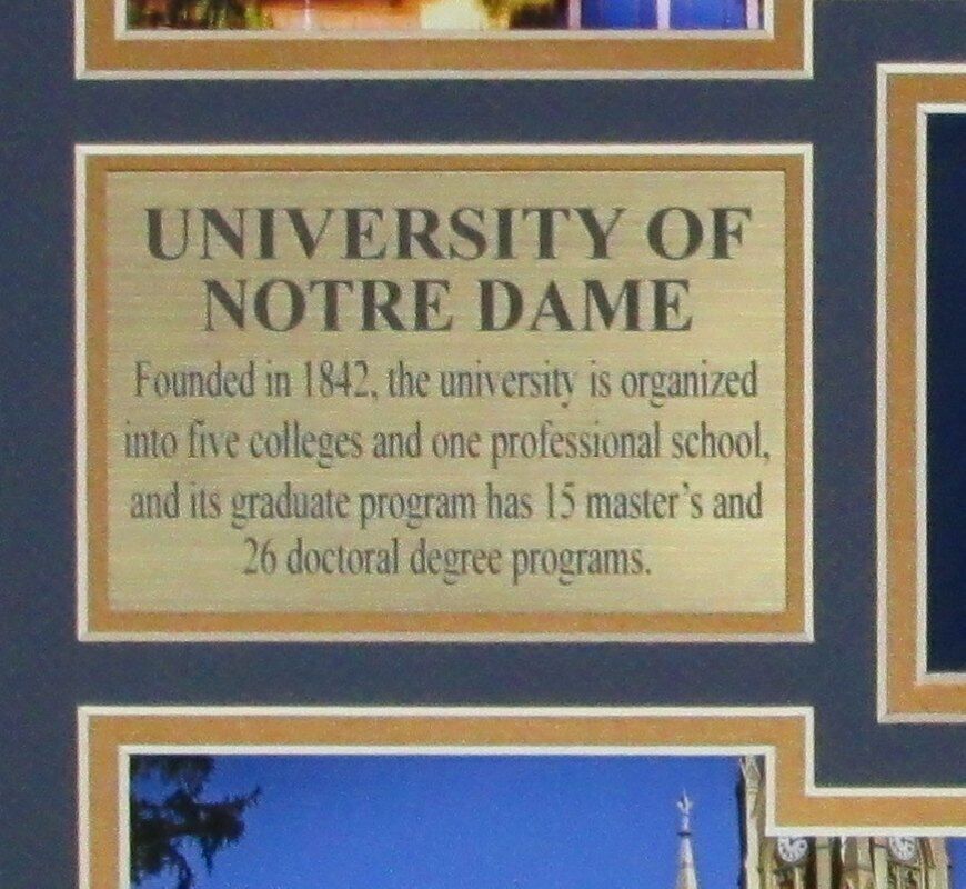 Notre Dame Landmarks Framed Photo Collage