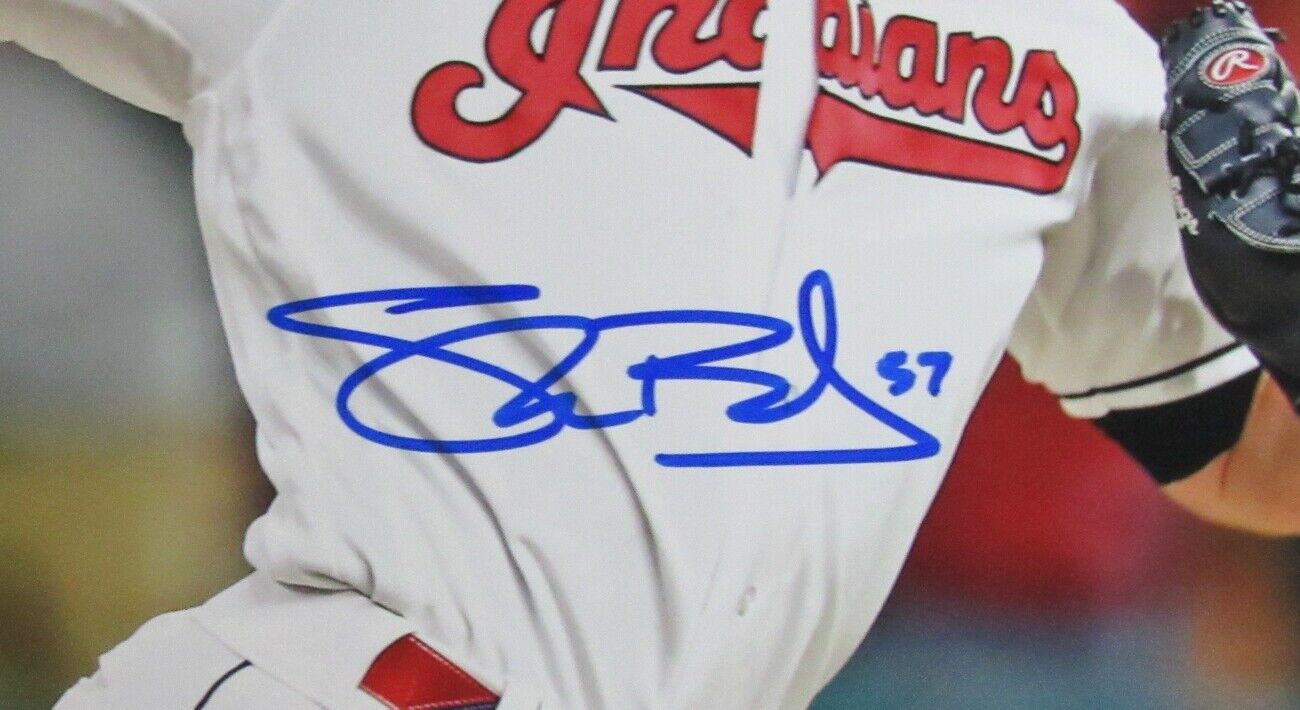 Shane Bieber Cleveland Indians Signed/Autographed 16x20 Photo Beckett 156892