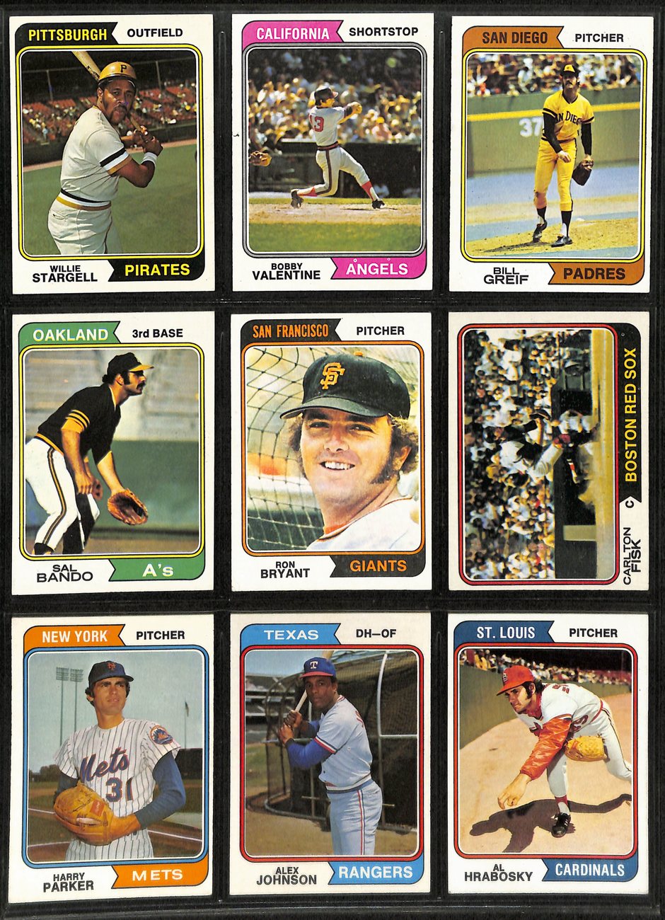 1974 Topps Baseball Card Complete Set w/Traded and Checklists (1-660+) 191954