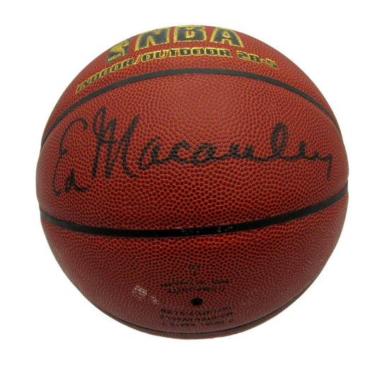 Ed Macauley HOF Signed Boston Celtics Spalding Basketball Beckett 151730