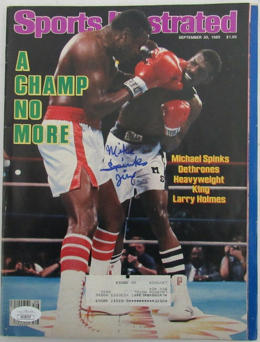 Michael Spinks Champ Signed/Autographed 1985 Sports Illustrated  JSA 156358