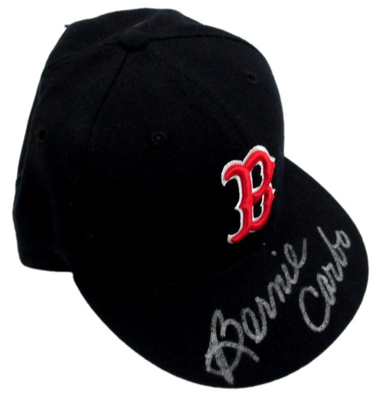 Bernie Carbo Signed New Era Fitted Baseball Hat Boston Red Sox Fleer Holo 188012