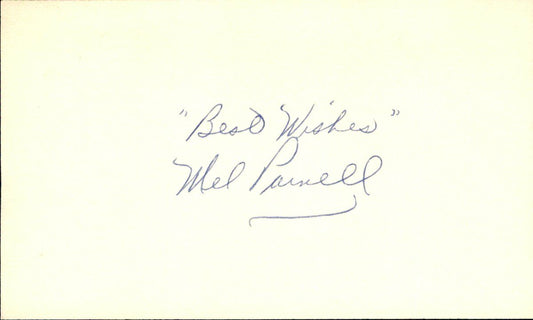 Mel Parnell Boston Red Sox d.2012 Signed/Autographed 3x5 Index Card 162508