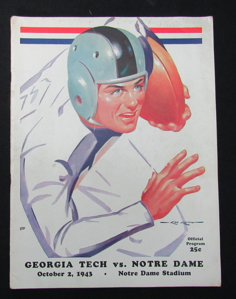 10/2/1943 Georgia Tech vs. Notre Dame College Program 186004