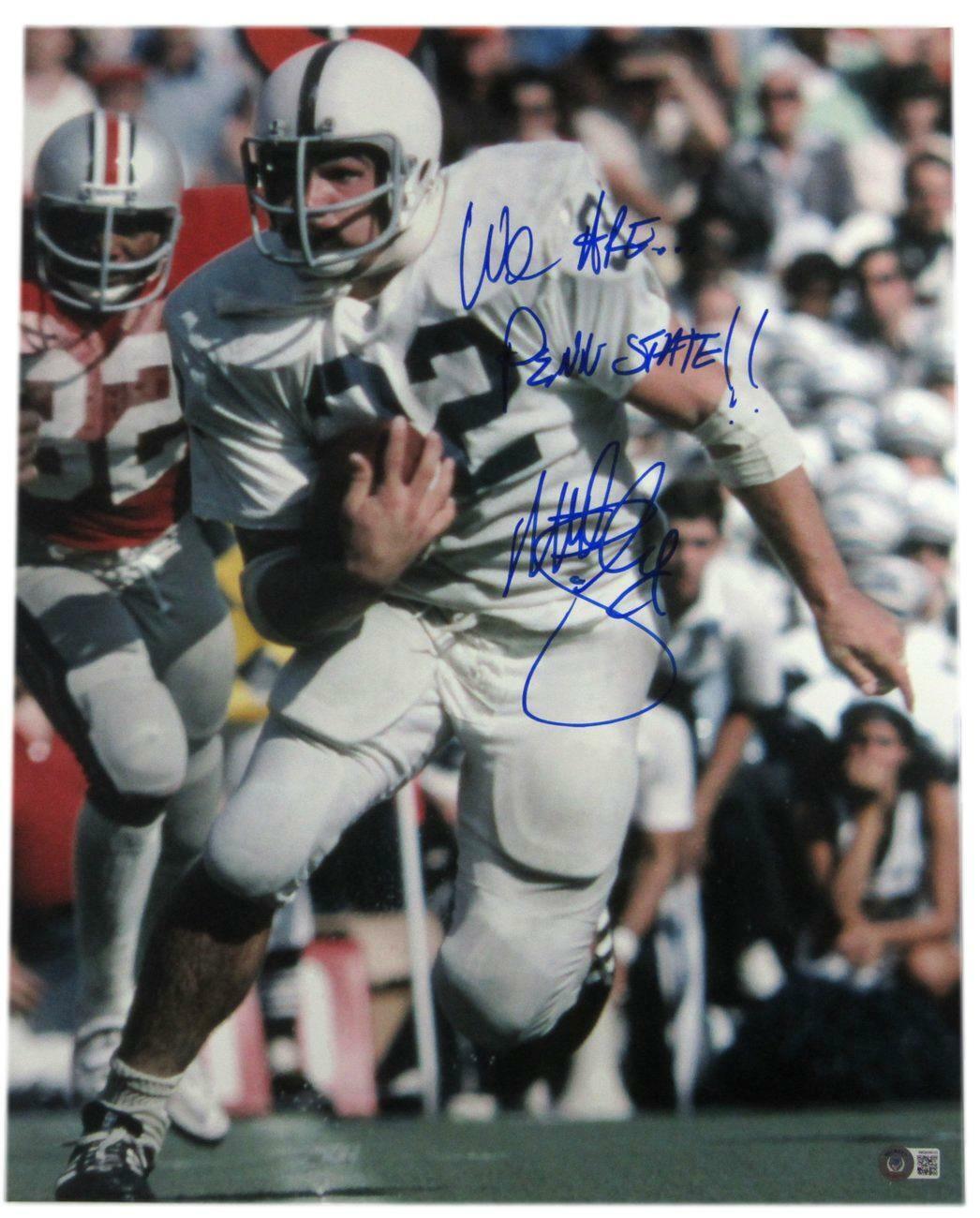 Matt Suhey Penn State PSU Signed/Inscribed 16x20 Photo Beckett 164931