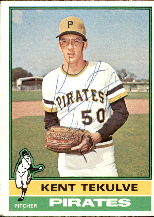 Kent Tekulve Autographed 1976 TOPPS Card #112 Pittsburgh Pirates 183480