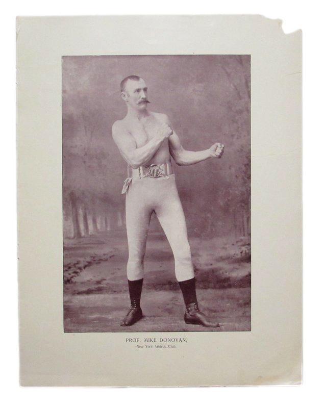 Prof. Mike Donovan Boxer 1895 Boxing Gladiators 11x15 Supplement Poster.