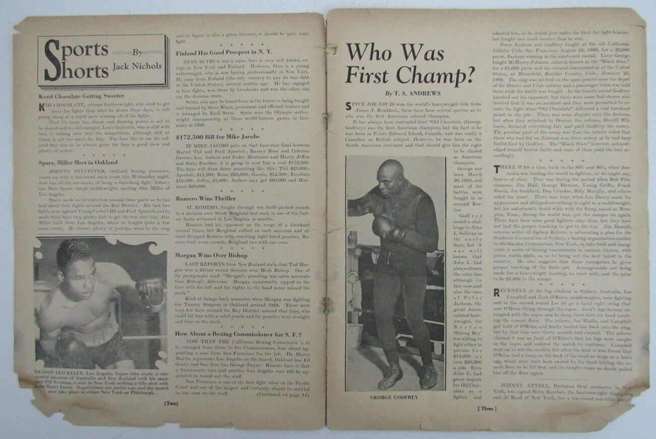 July 1937 Vintage REFEREE Wrestling Magazine Clara Mortenson on Cover 167649