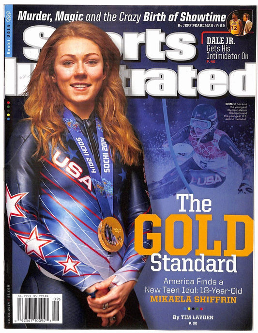 March 3, 2014 Mikaela Shiffrin Olympic Gold Sports Illustrated NO LABEL 182409