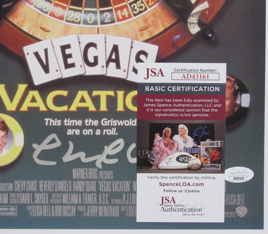 Chevy Chase Autographed 11x17 Movie Poster "Vegas Vacation" JSA