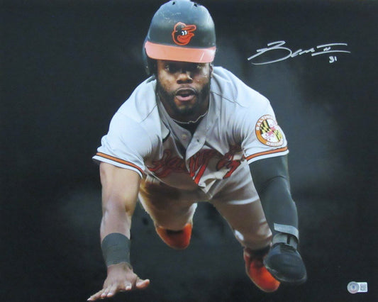 Cedric Mullins Autographed 16x20 Photo Baltimore Orioles Beckett