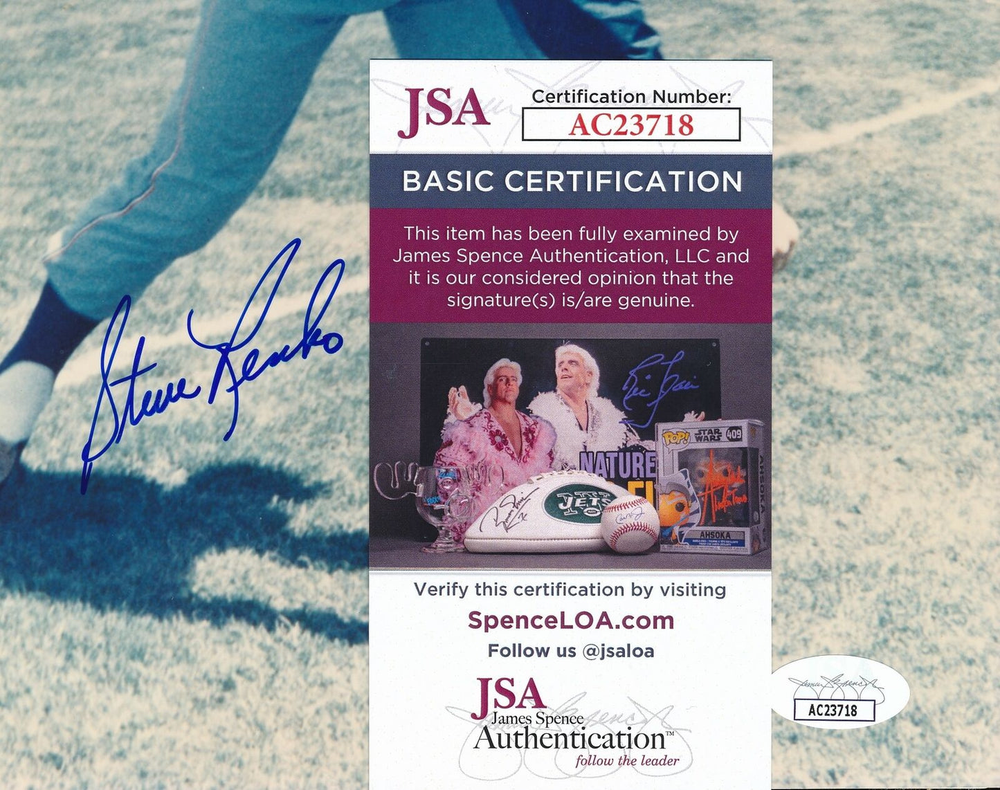 Steve Renko Autographed 8x10 Photo Montreal Expos JSA