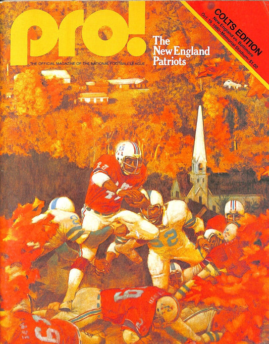 1980 New England Patriots vs.Baltimore Colts 10/19/80 Game Program 180244