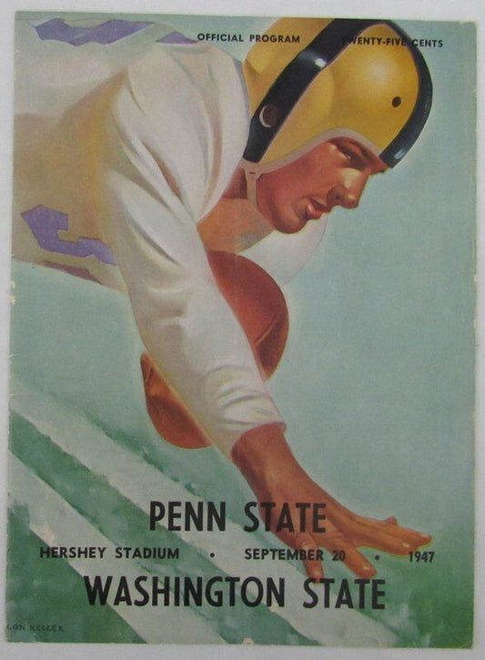 1947 Penn State Nittany Lions vs. Washington State College FB Program 137585