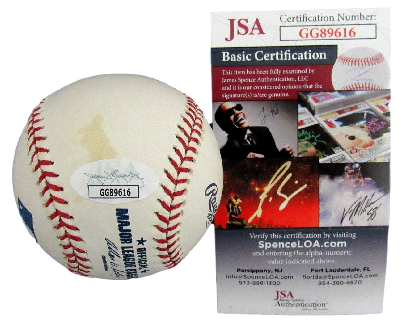 Moises Alou Montreal Expos Signed/Autographed OML Baseball JSA 153782