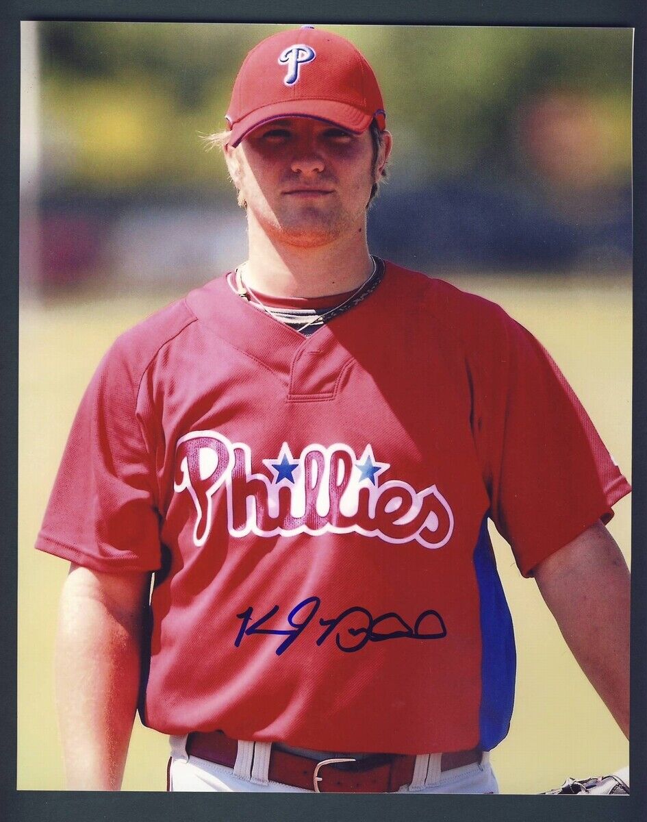 Kyle Drabek Phillies Signed/Autographed 8x10 Photo 125560