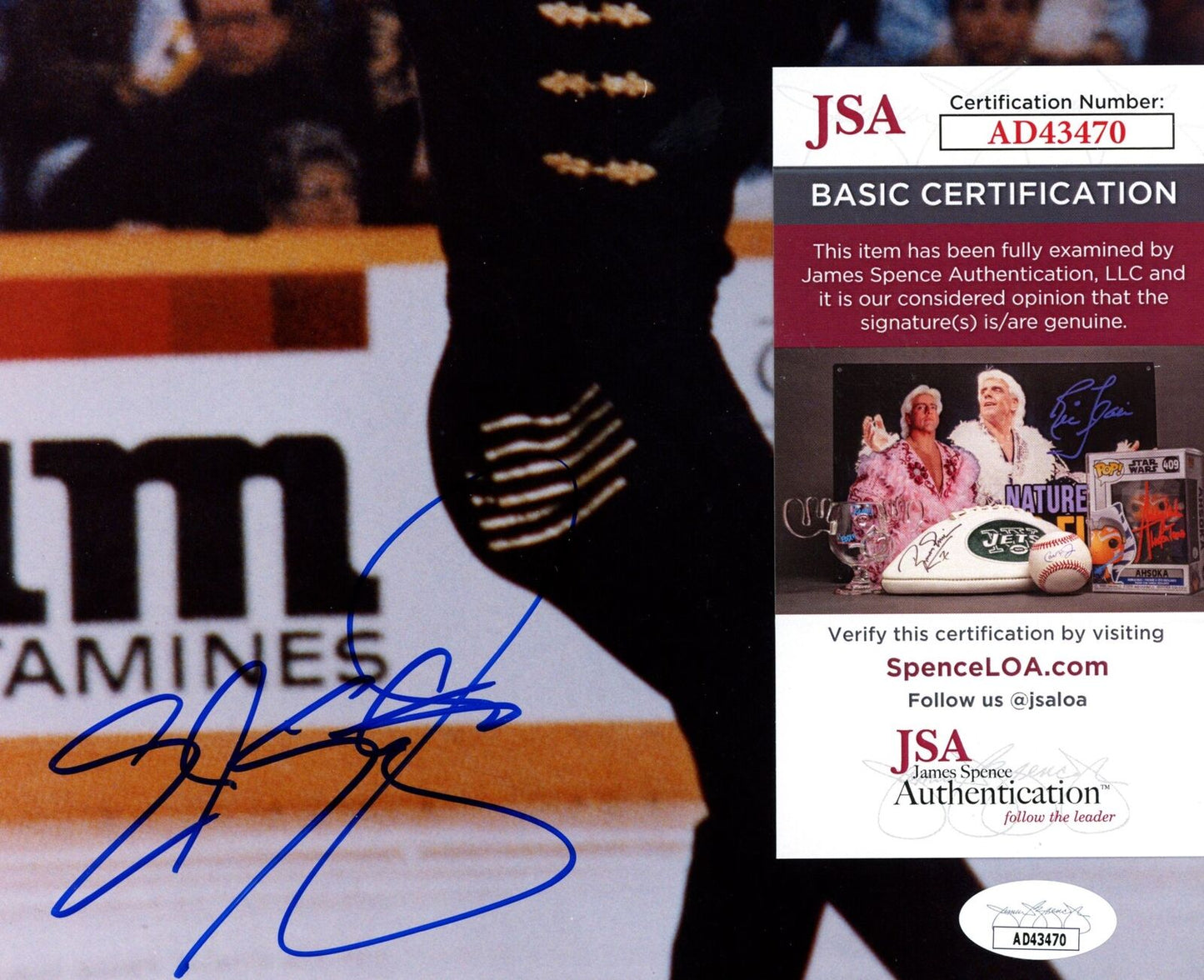 Elvis Stojko Autographed 8x10 Photo Olympic Canada Figure Skating JSA