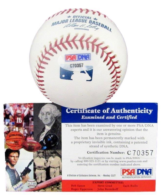 Norihiro Nakamura Autographed OML Baseball Los Angeles Dodgers PSA/DNA 182386