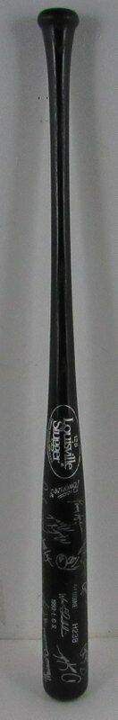 1993 Phillies Team Signed Louisville Slugger Bat (by 28 players) Beckett 141919