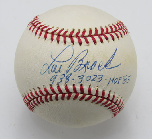 Lou Brock HOF Signed/Inscribed ONL Baseball St. Louis Cardinals PSA/DNA 191680