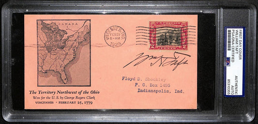 William Howard Taft Signed 1929 First Day Cover (FDC) President PSA/DNA 190596