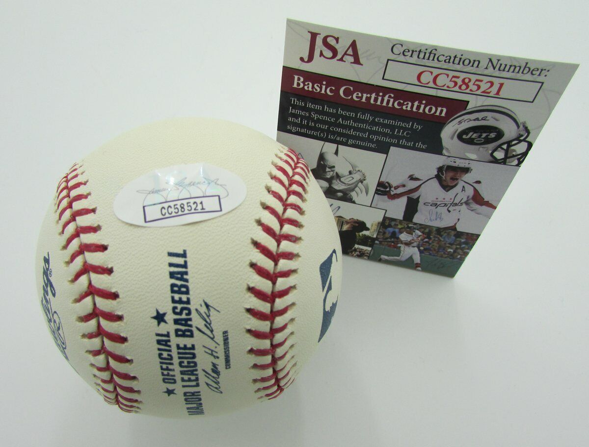 Jesus Hernaiz inscr "Phillies 1974" Signed/Autographed OML Baseball JSA 141234