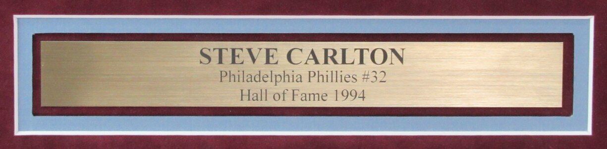 Steve Carlton HOF Autographed 16x20 Photo Phillies Framed PSA/DNA 178396
