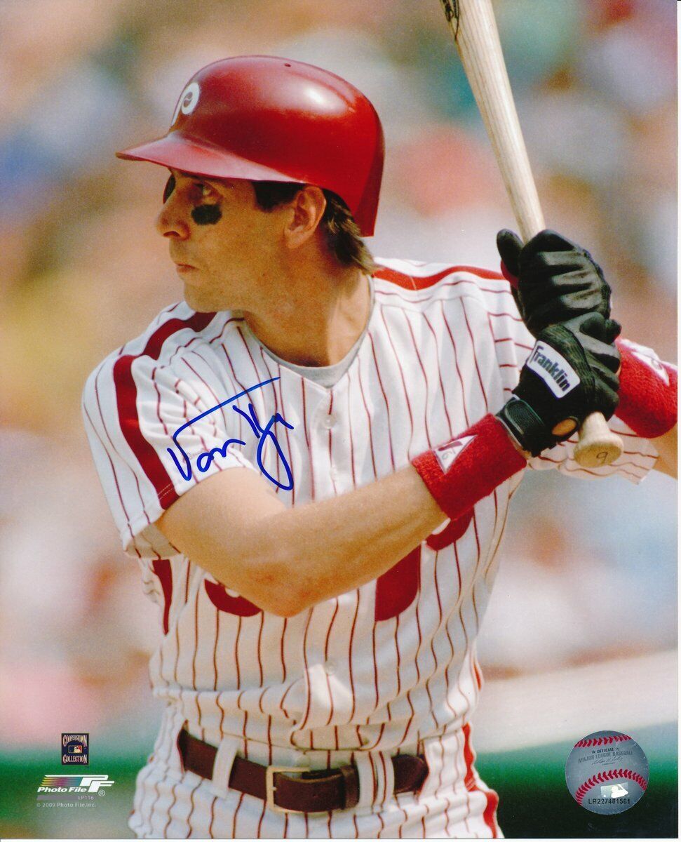 Von Hayes Phillies Signed/Autographed 8x10 Photo PASS 125696