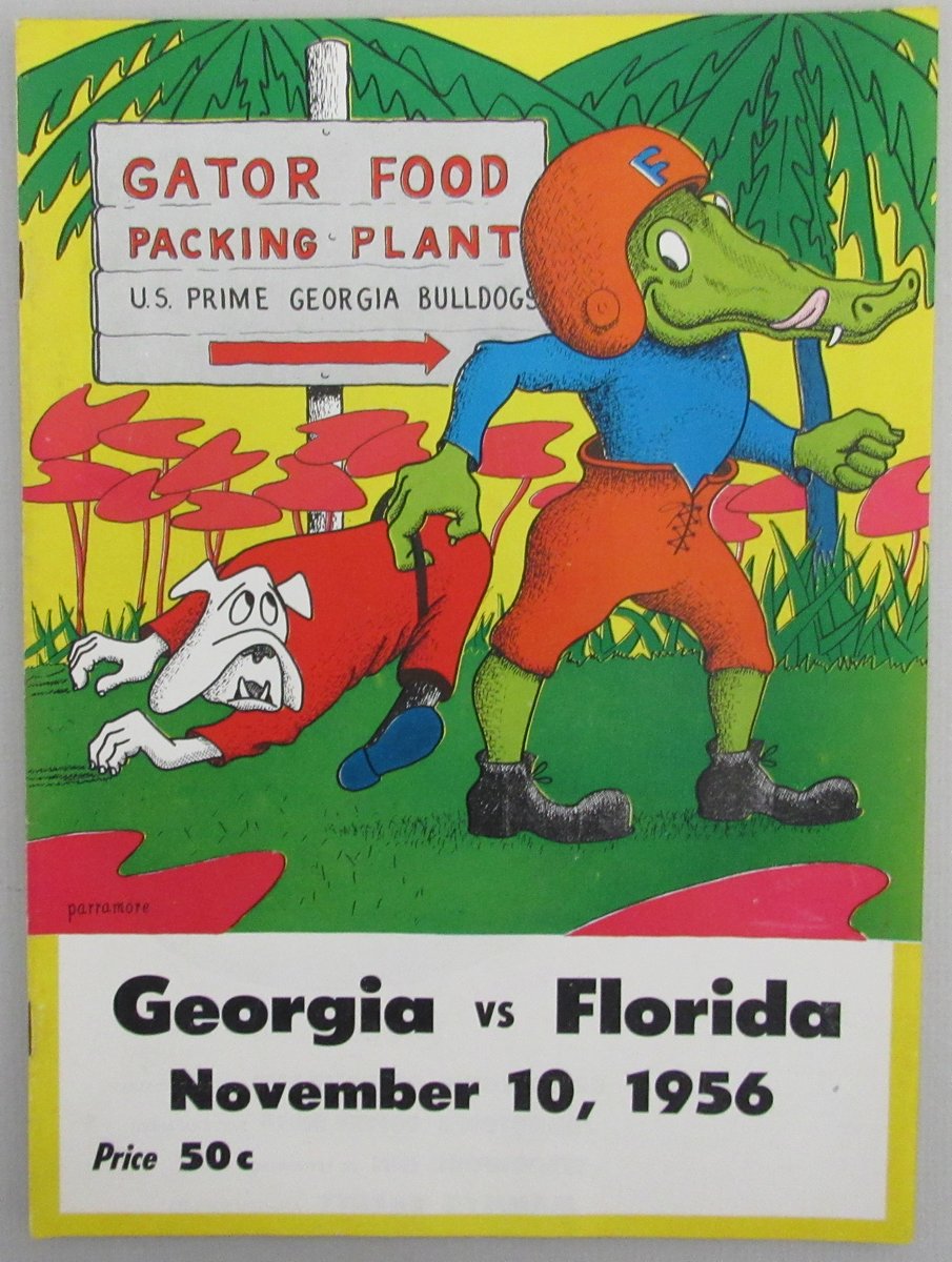 November 10, 1956 Georgia vs. Florida College Football Game Program 192982